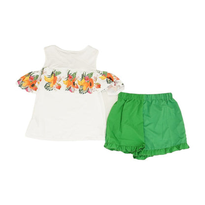 White Fruit Short Set