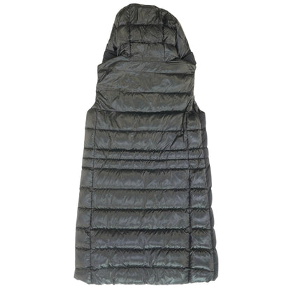 Black Solid Puffer Vest