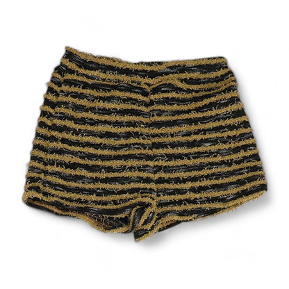 Brown Striped Shorts