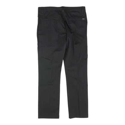 Black Solid Chino Pants