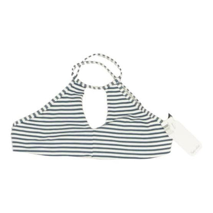 Blue Striped Swim Top