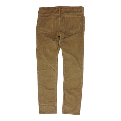 Brown Solid Five Pocket Pants