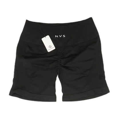 Black Solid Active Shorts