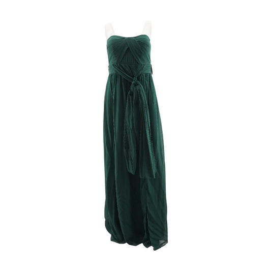 Green Solid Maxi Dress