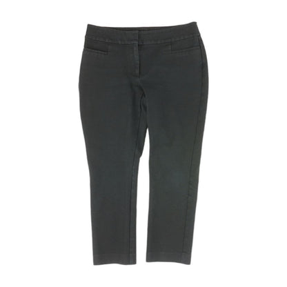 Black Solid Capri Pants