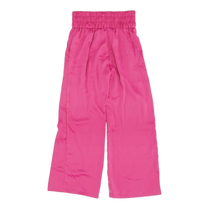 Pink Solid Dress Pants