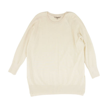 Ivory Solid Crewneck Sweater