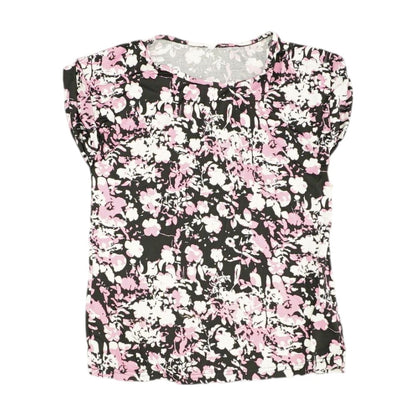 Multi Floral Crewneck Knit Top