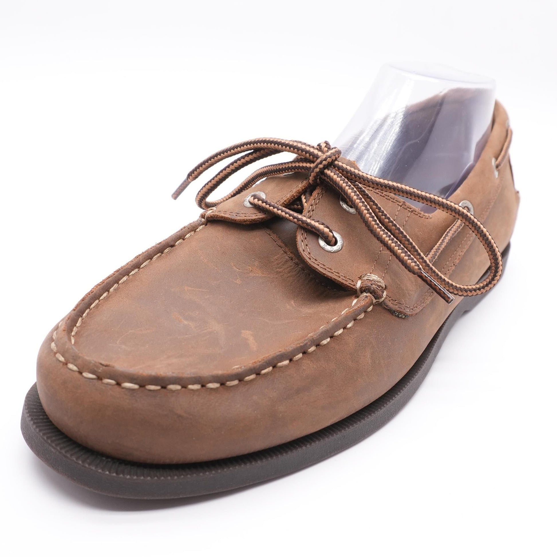 Vargas 2 Brown Leather Boat Shoes – Unclaimed Baggage