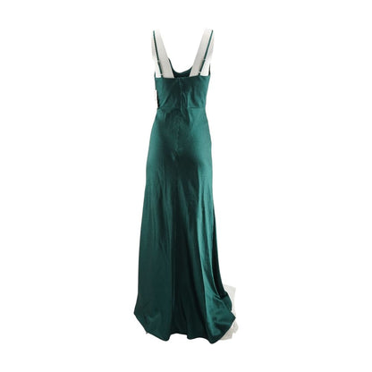 Green Solid Maxi Dress