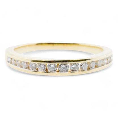 10K Gold Channel Set Diamond Band