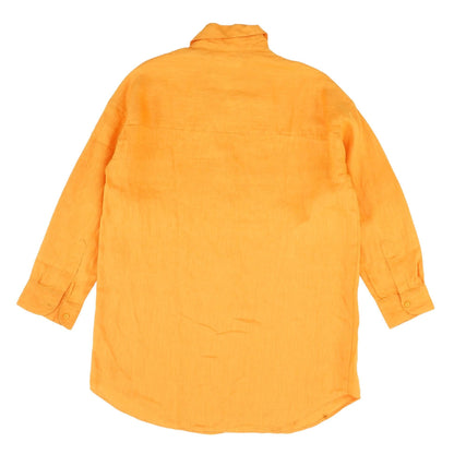 Orange Solid Button Down