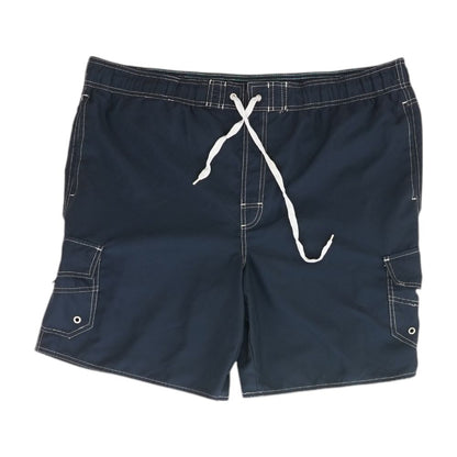 Navy Solid Board Shorts