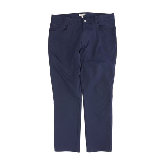 Navy Solid Dress Pants