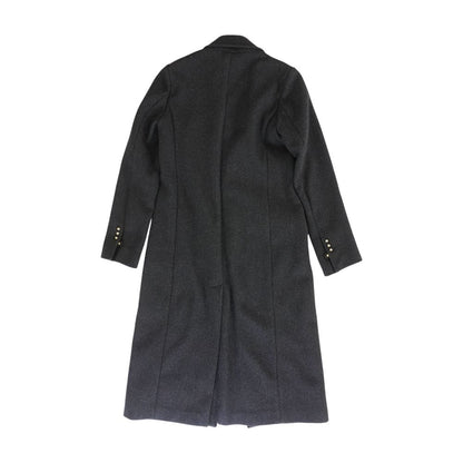 Charcoal Solid Topcoat Coat