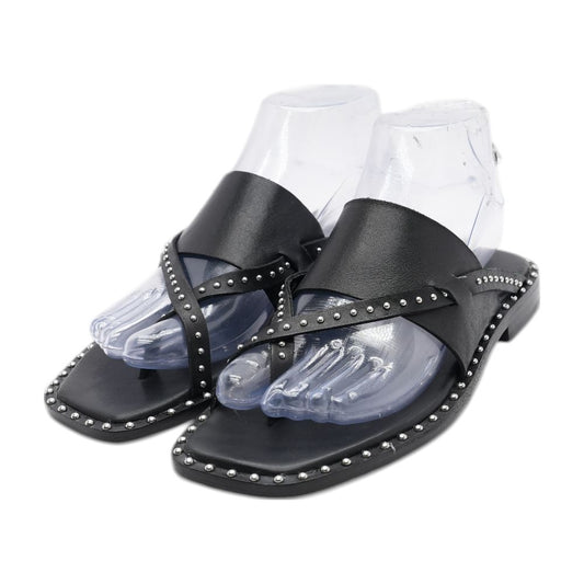 Black Flat Sandals