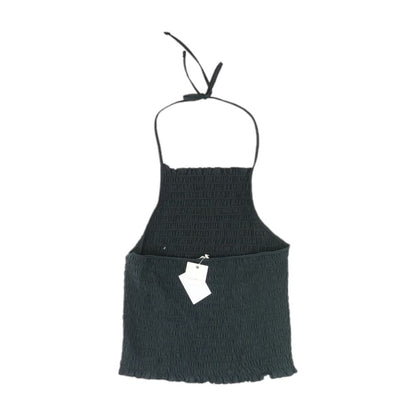 Black Solid Sleeveless Blouse