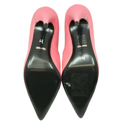 Malaga Rhodamine Pink Leather Heel