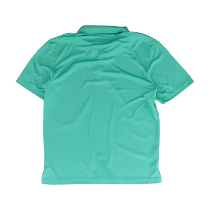 Green Solid Short Sleeve Polo