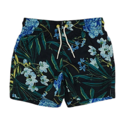 Navy Tropical Swim Bottom