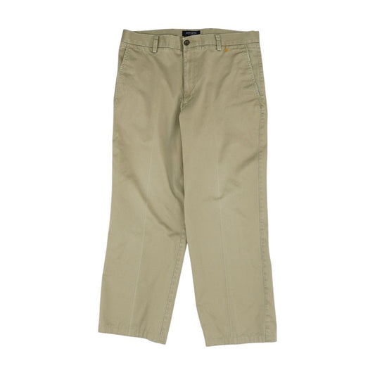 Tan Solid Chino Pants