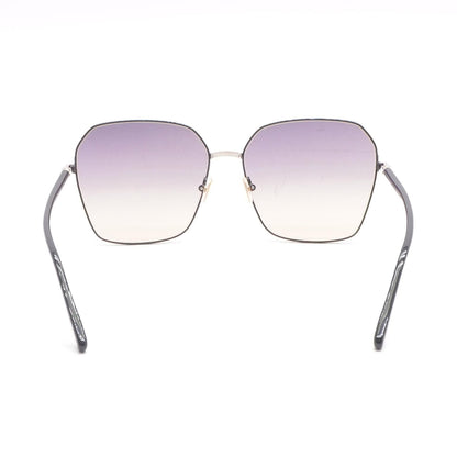 Black Claudia-02 Square Sunglasses