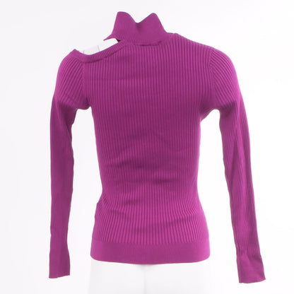 Magenta Solid Long Sleeve Blouse