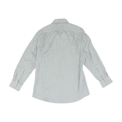 Navy Check Long Sleeve Button Down