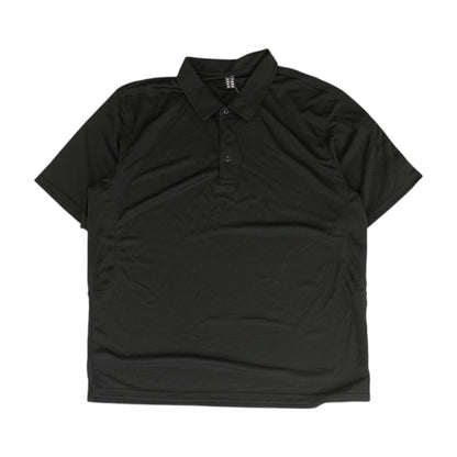 Black Solid Short Sleeve Polo