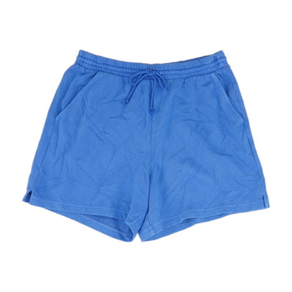 Blue Solid Active Shorts