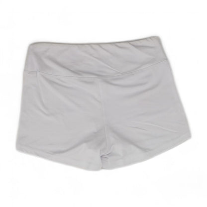 White Solid Active Shorts