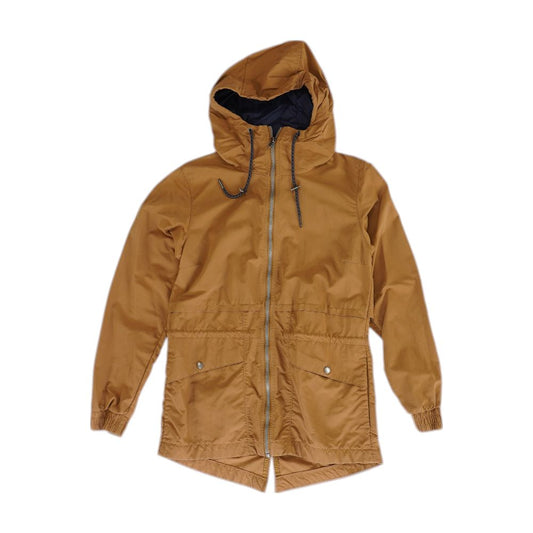 Brown Solid Lightweight Jacket