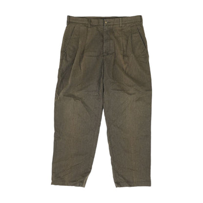 Brown Solid Khaki Pants