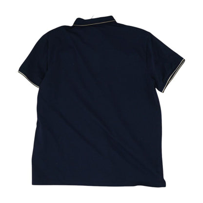 Navy Solid Short Sleeve Polo