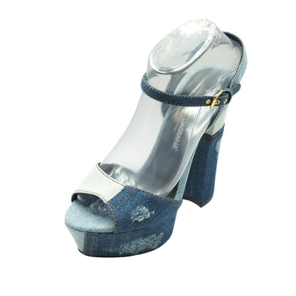 Keira Patchwork Platform Sandal