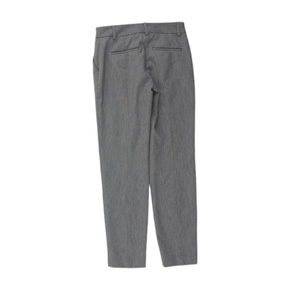 Gray Solid Dress Pants