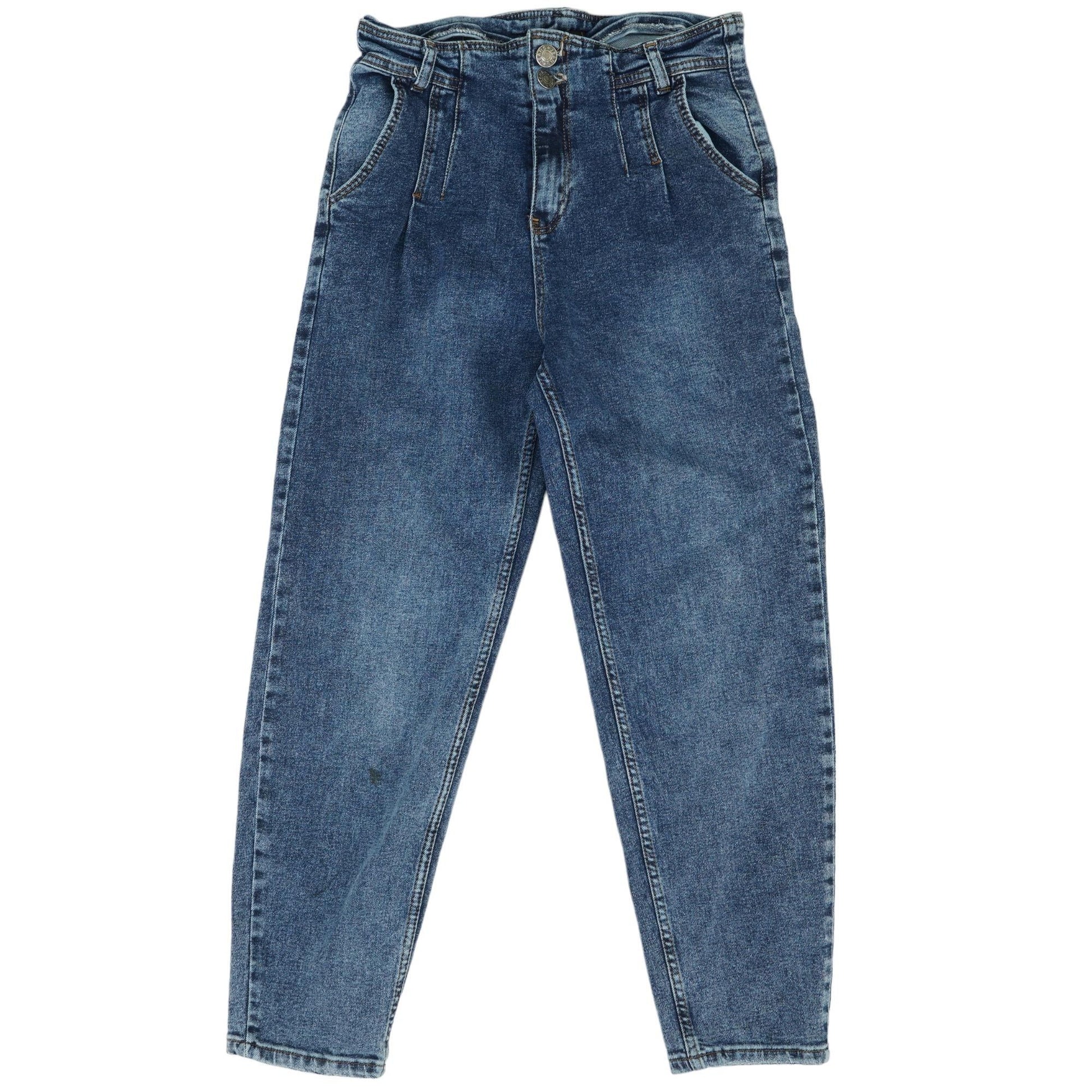 Blue Solid High Rise Slim Leg Jeans – Unclaimed Baggage