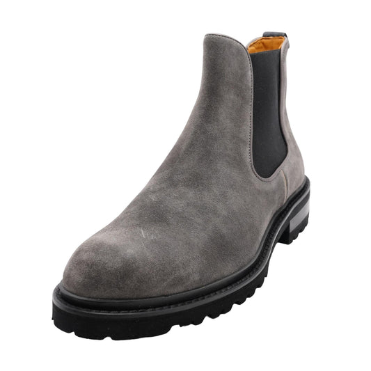 Crosta Waterproof Gray Suede Chelsea Boots