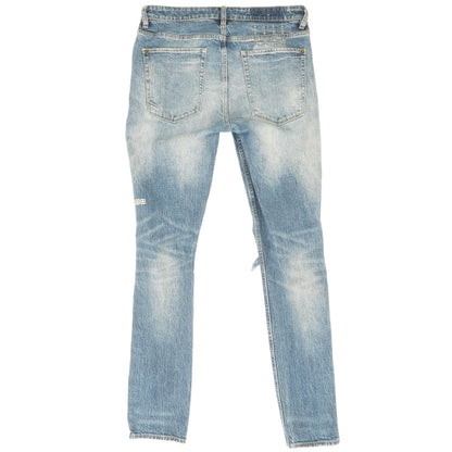 Solid Moon Denim Straight Jeans