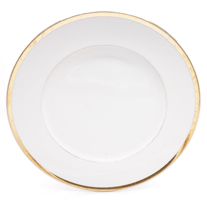 Dinner Plate With Gold Trim