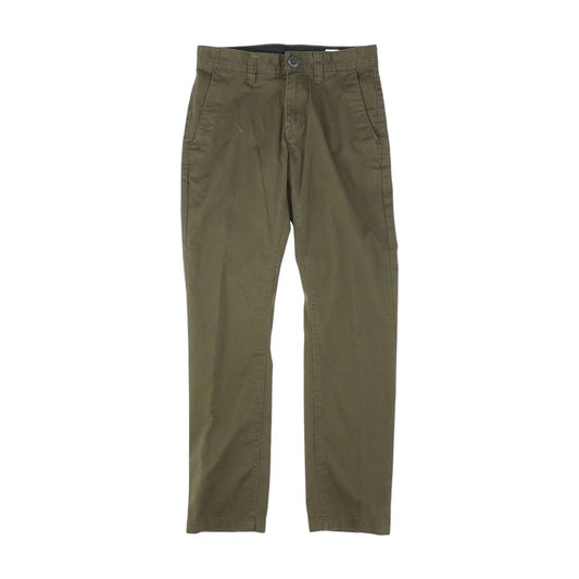 Brown Solid Chino Pants