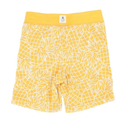 Orange Graphic Active Shorts