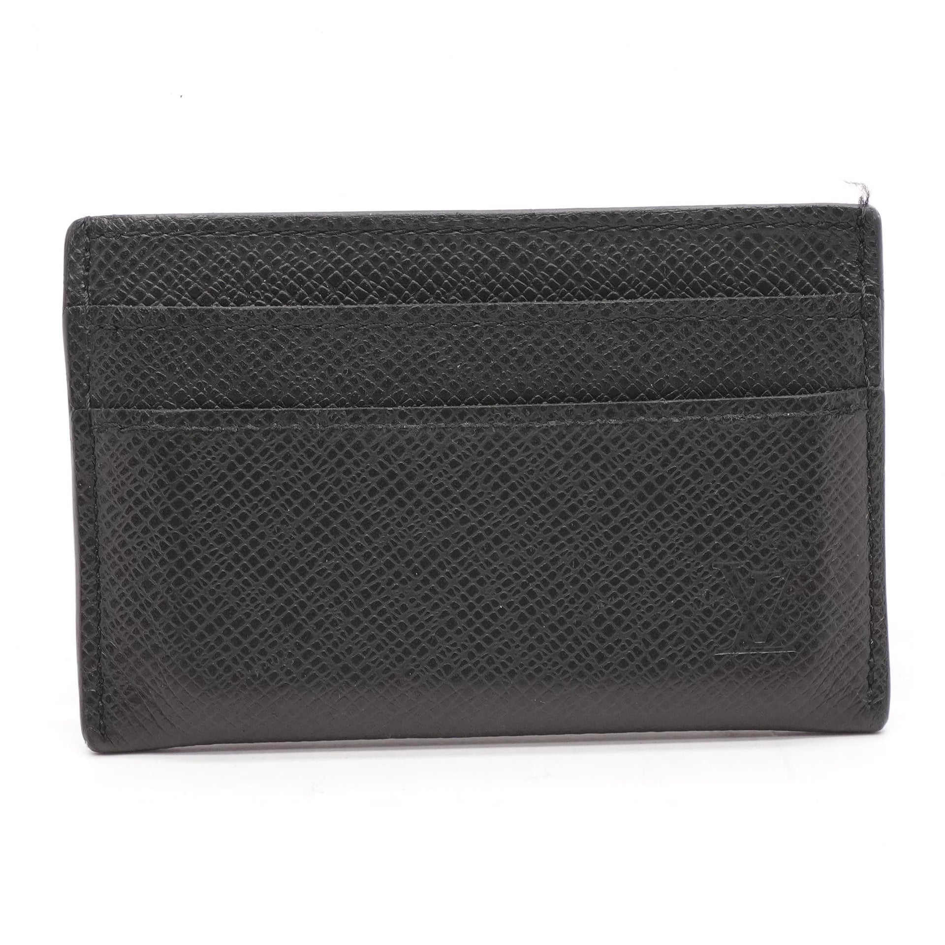 Louis Vuitton Coin Card Holder Taiga Leather Mens Wallet Auction