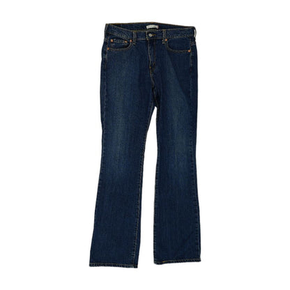 Blue Solid Bootcut Jeans