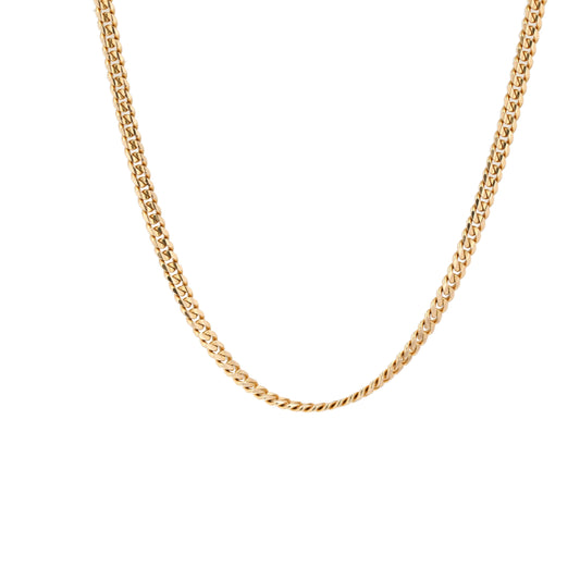 14K Gold Cuban Chain Necklace