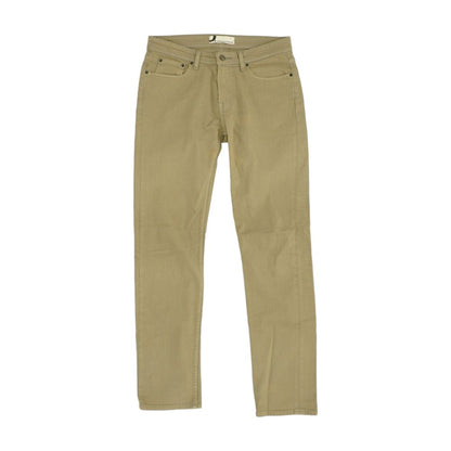 Brown Solid Regular Jeans