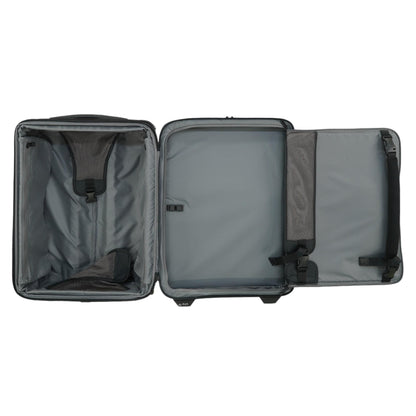 Black Softside International Expandable 4 Wheeled Carry-On