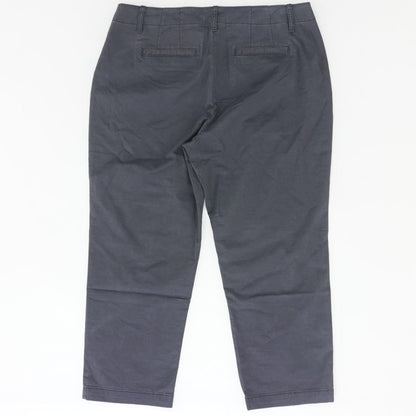 Gray Solid Chino Pants