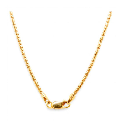 14K Gold Round Diamond Three Stone Pendant Necklace