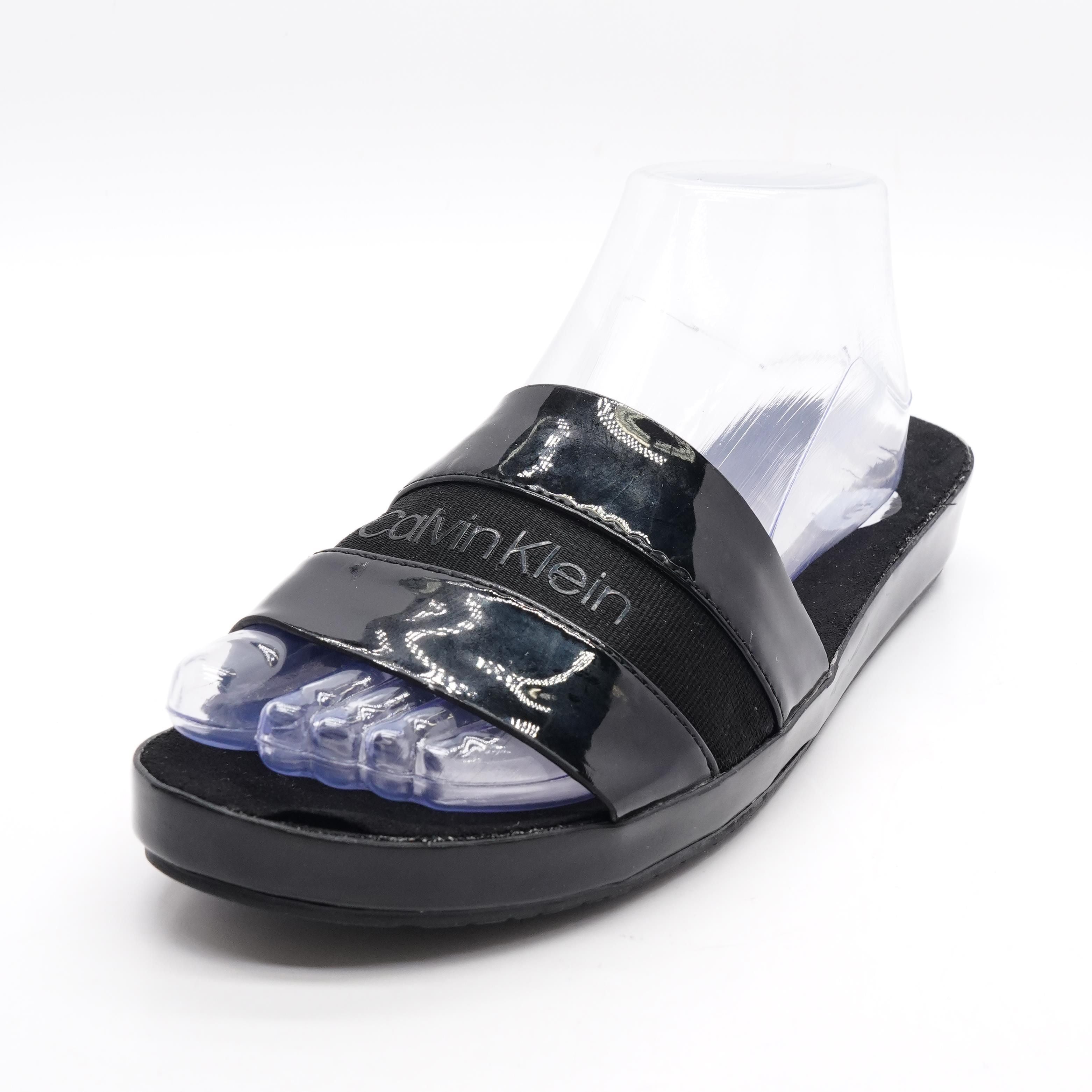Youth ISlide Black Orlando Magic Personalized Primary Slide Sandals